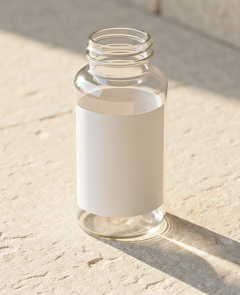Premium nutritional supplement bottle